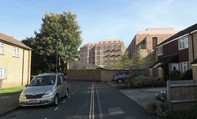 Proposed view from Mulberry Crescent