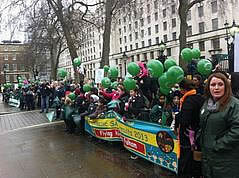 Sulivan School representatives at Downing Street