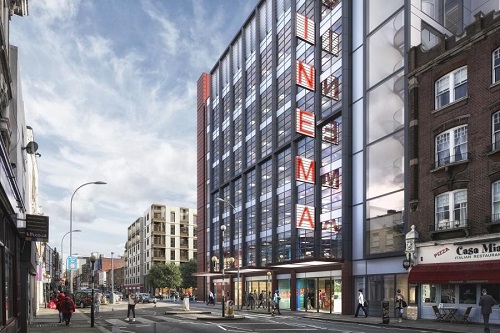 Drawing of proposed cinema in King Street Hammersmith