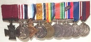 Frederick Palmer's medal entitlement
