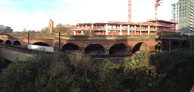 Disused railway line in Hammersmith
