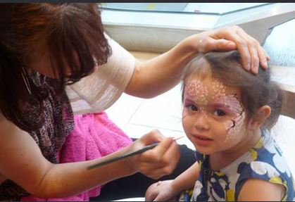 Face painting at Westfield London