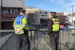 Out on Patrol Ahead of Local Football Matches