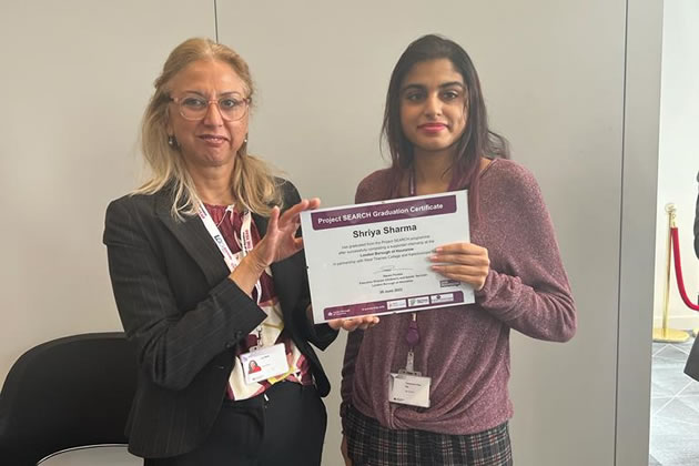 Cllr Lily Bath with Shirya Sharma 