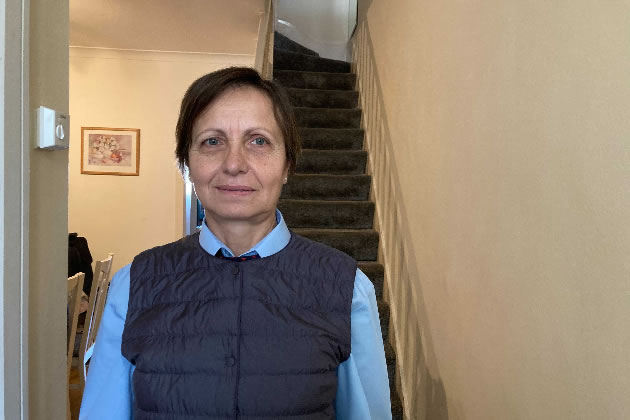 Mirela Mandzhukova can no longer enjoy her garden but looks forward to what HS2 might bring