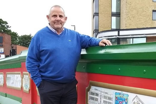 Steve Curran on Brentford Bridge which he helped get restored 