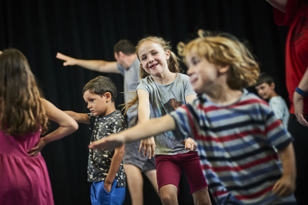 Children participating in a summer programme at the Watermans