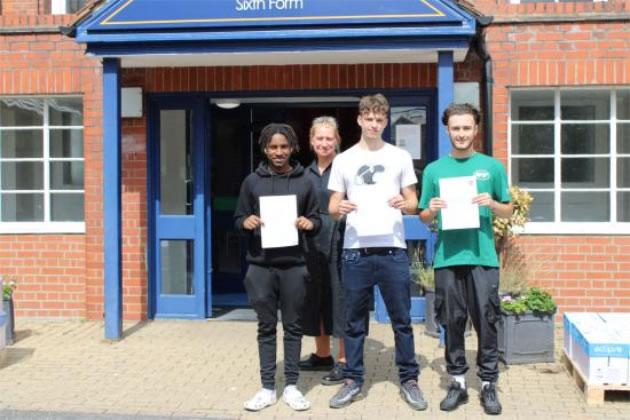 William Morris sixth formers show off their grades