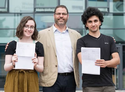 Students and headteacher at Hammersmith Academy celebrate A level results
