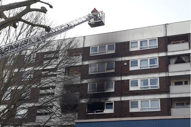 Forty firefighters tackle blaze at corner of Goldhawk Road and Hammersmith Grove 