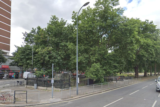 The trees before the were cut down by Hammersmith & Fulham Council
