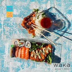 Dish at Nikkei restaurant WAKA