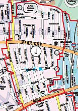 Map of Parking Zone J in Shepherd's Bush